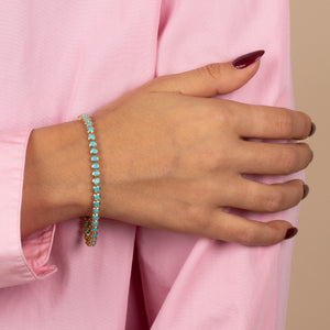 Colored Bezel Tennis Bracelet - Adina Eden's Jewels