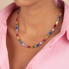  Multi Colored Baguette Tennis Necklace - Adina Eden's Jewels