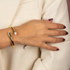  CZ Open Claw Bangle Bracelet - Adina Eden's Jewels