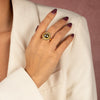  Solid Rounded Rope Statement Ring - Adina Eden's Jewels