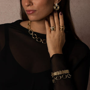  Pave Dangling Twisted Knot Stud Earring - Adina Eden's Jewels