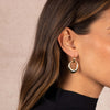  Graduated Oval Drop Huggie Earring - Adina Eden's Jewels