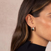  Solid Unique Shape On The Ear Stud Earring - Adina Eden's Jewels