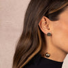  Solid Ball Chain Drop Stud Earring - Adina Eden's Jewels