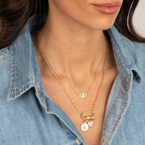 Evil Eye CZ Pendant Necklace - Adina Eden's Jewels
