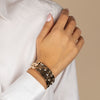  Solid Hammered Wide Cuff Bangle Bracelet - Adina Eden's Jewels