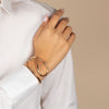  Solid Thin Swirled Curved Cuff Bangle Bracelet - Adina Eden's Jewels