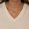  Pave Bubble Hebrew 'Mom' Necklace - Adina Eden's Jewels