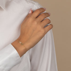  CZ Star Of David Love Bracelet - Adina Eden's Jewels