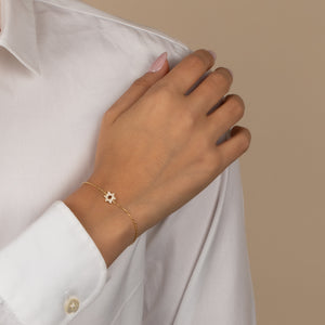  Pave 3D Star Of David Bracelet - Adina Eden's Jewels