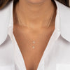  Diamond Initial X Star of David Double Necklace 14K - Adina Eden's Jewels
