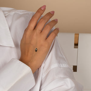  Diamond Hamsa Hand Chain 14K - Adina Eden's Jewels