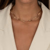  Double Solid Squiggly Collar Choker Necklace - Adina Eden's Jewels