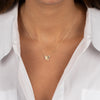 Diamond Pave Ridged Butterfly Pendant Necklace 14K - Adina Eden's Jewels