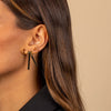  Solid Ribbon Drop Stud Earring - Adina Eden's Jewels