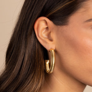  Snake Open Hoop Earring - Adina Eden's Jewels