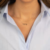  Solid Hebrew Nameplate Necklace 14K - Adina Eden's Jewels