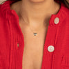  Tiny Diamond Mom Heart Necklace 14K - Adina Eden's Jewels