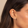  Diamond Pave Double Cage Stud Earring 14K - Adina Eden's Jewels