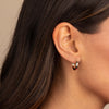  Solid Rounded Hollow Hoop Earring 14K - Adina Eden's Jewels