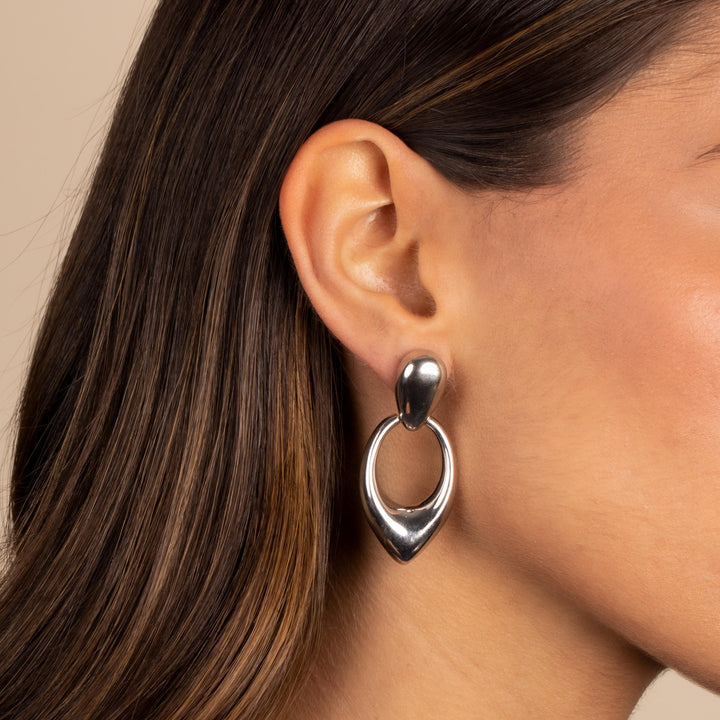  Solid Fancy Drop Stud Earring - Adina Eden's Jewels