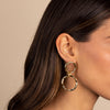  Multi Shape Open Looped Dangling Stud Earring - Adina Eden's Jewels