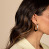  Thin Graduated Oval Shape Hoop Earring - Adina Eden's Jewels