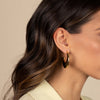  Solid Wide Flat Hoop Earring - Adina Eden's Jewels