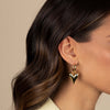  Solid Puffy Elongated Huggie Earring - Adina Eden's Jewels