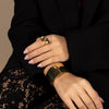  Solid Wide Cuff Bangle Bracelet - Adina Eden's Jewels