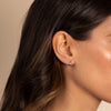  Itty Bitty Solid Wide Huggie Earring 14K - Adina Eden's Jewels
