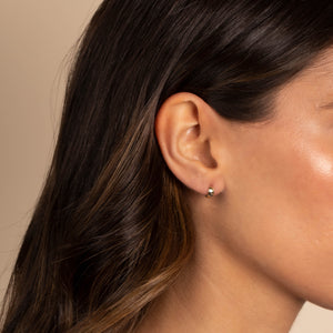  Itty Bitty Solid Wide Huggie Earring 14K - Adina Eden's Jewels