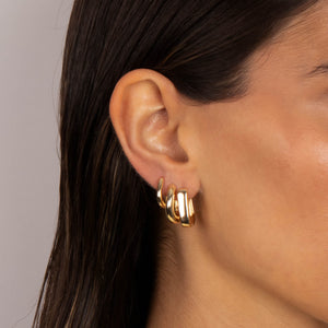 The Solids Huggie Earring Combo Set - Adina Eden's Jewels