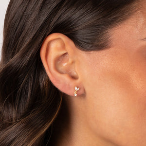 CZ Multi Shape Shaker Stud Earring - Adina Eden's Jewels
