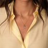 Red Pave Cherry Hearts Pendant Necklace - Adina Eden's Jewels
