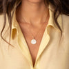 Pave Multi Charm Coin Pendant Necklace - Adina Eden's Jewels