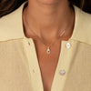 Diamond Large Clasp Paperclip Necklace 14K - Adina Eden's Jewels