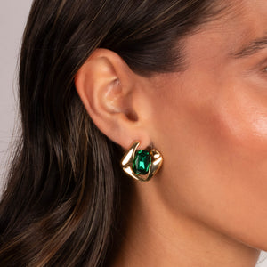 Colored Diamond Cut Stud Earrings - Adina Eden's Jewels