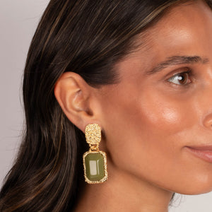 Colored Gem Drop Earrings - Adina Eden's Jewels