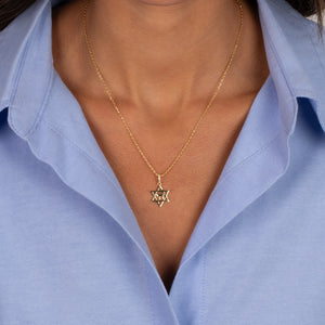 Star of David “Chai” Pendant Necklace - Adina Eden's Jewels