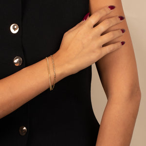  Two In One Chunky Double Chain Bracelet - Adina Eden's Jewels