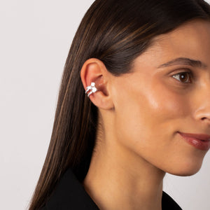 CZ Multi Shape Double Fancy Ear Cuff - Adina Eden's Jewels