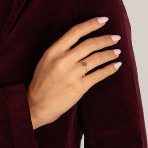 Star of David Flexible Chain Ring 14K - Adina Eden's Jewels