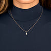  Diamond Pave Lightning Bolt Necklace 14K - Adina Eden's Jewels