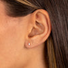  Itty Bitty Diamond Baguette Stud Earring 14K - Adina Eden's Jewels