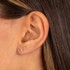  Diamond Pave Mini Lightning Bolt Stud Earring 14K - Adina Eden's Jewels
