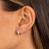  Diamond Triple Row Huggie Earring 14K - Adina Eden's Jewels
