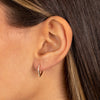  Diamond Pave V Huggie Earring 14K - Adina Eden's Jewels