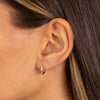  Diamond Snake Huggie Earring 14K - Adina Eden's Jewels