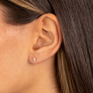  Petite Diamond Hamsa Earring 14K - Adina Eden's Jewels